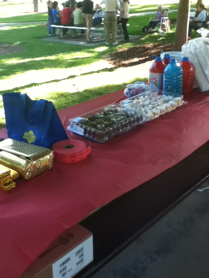 Angel food cake and devil’s food cake served at The Last Archangel launch