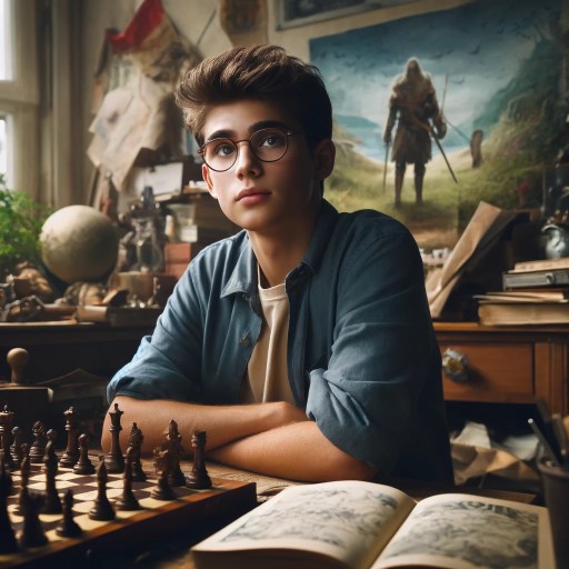 Rich Witz, young hero of Paladin: Pawn in The Chess Quest Series