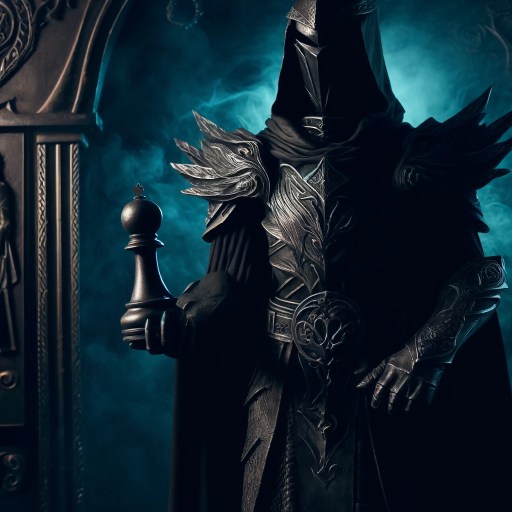 The Nemesis, dark knight antagonist in Paladin: Pawn