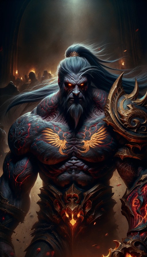 Mercos, antagonist of A Past With Two Faces by Michael D. Young