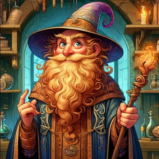 Jackdaw, the washed-up wizard and narrator of A Wonderful Week for a Quest