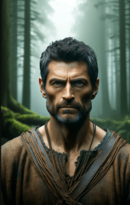 Kish, commanding island leader in The Lost Barge