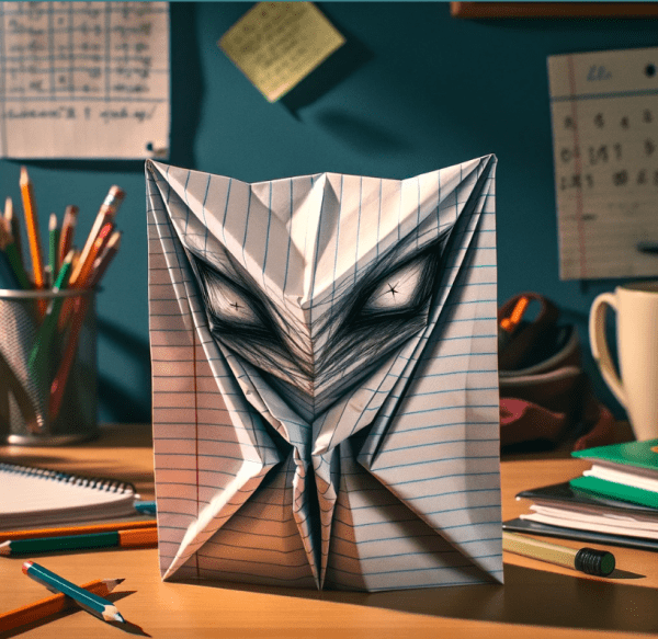 The Shapeshifter, origami villain in The Adventures of Mr. E
