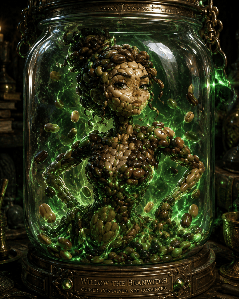 Willow the Beanwitch, a character from A Wonderful Week for a Quest