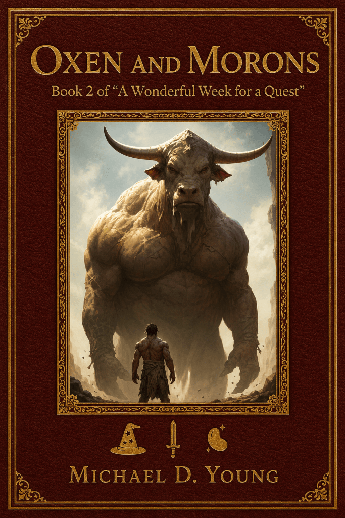 Both an Ox and a Moron by Michael D. Young — book two of A Wonderful Week for a Quest