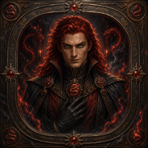 Felgarath, red-haired Dragonlord of the North and master of the Needler