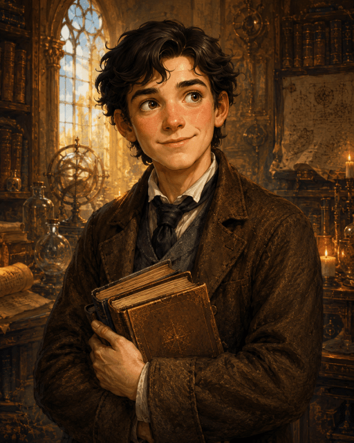 Hubert Veldin, the young man whose death wish begins The Refried Trilogy