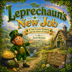 The Leprechaun's New Job picture book cover by David Michaels.