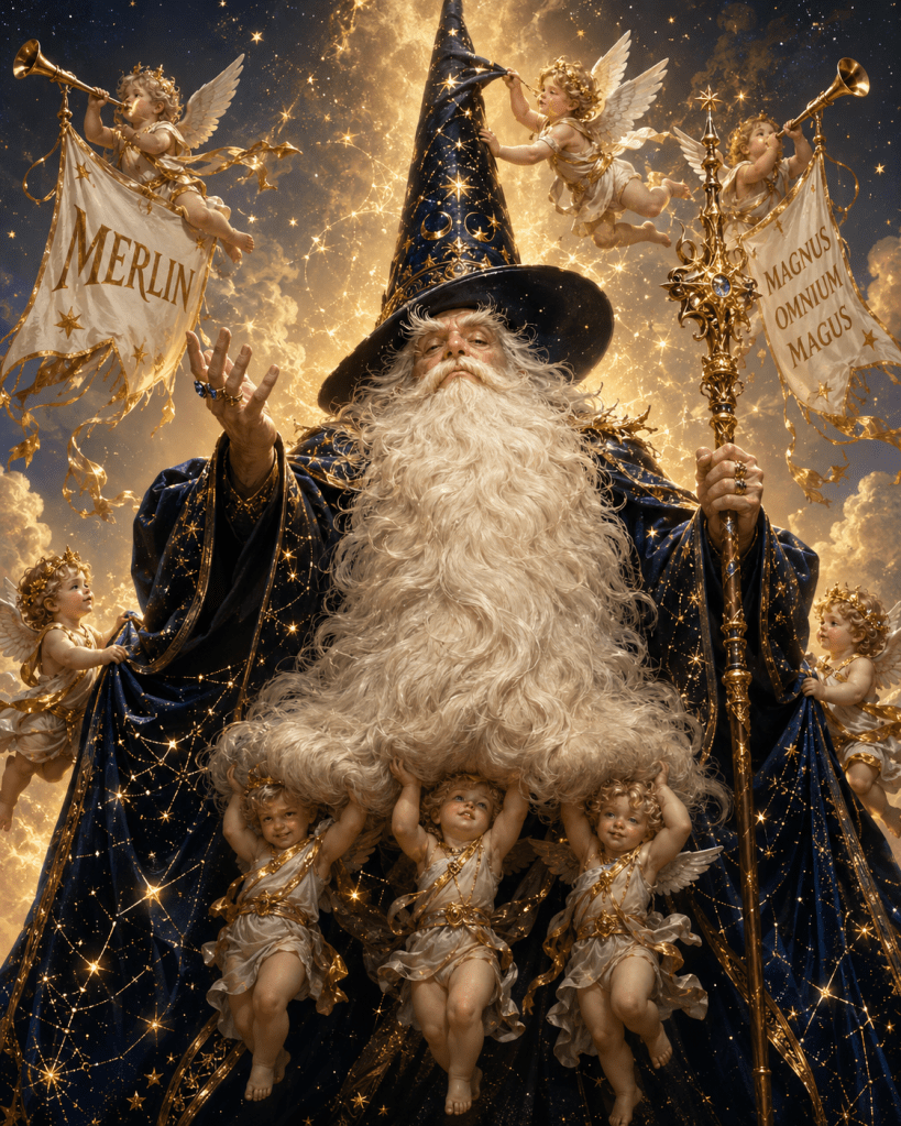 Merlin, a character from A Wonderful Week for a Quest