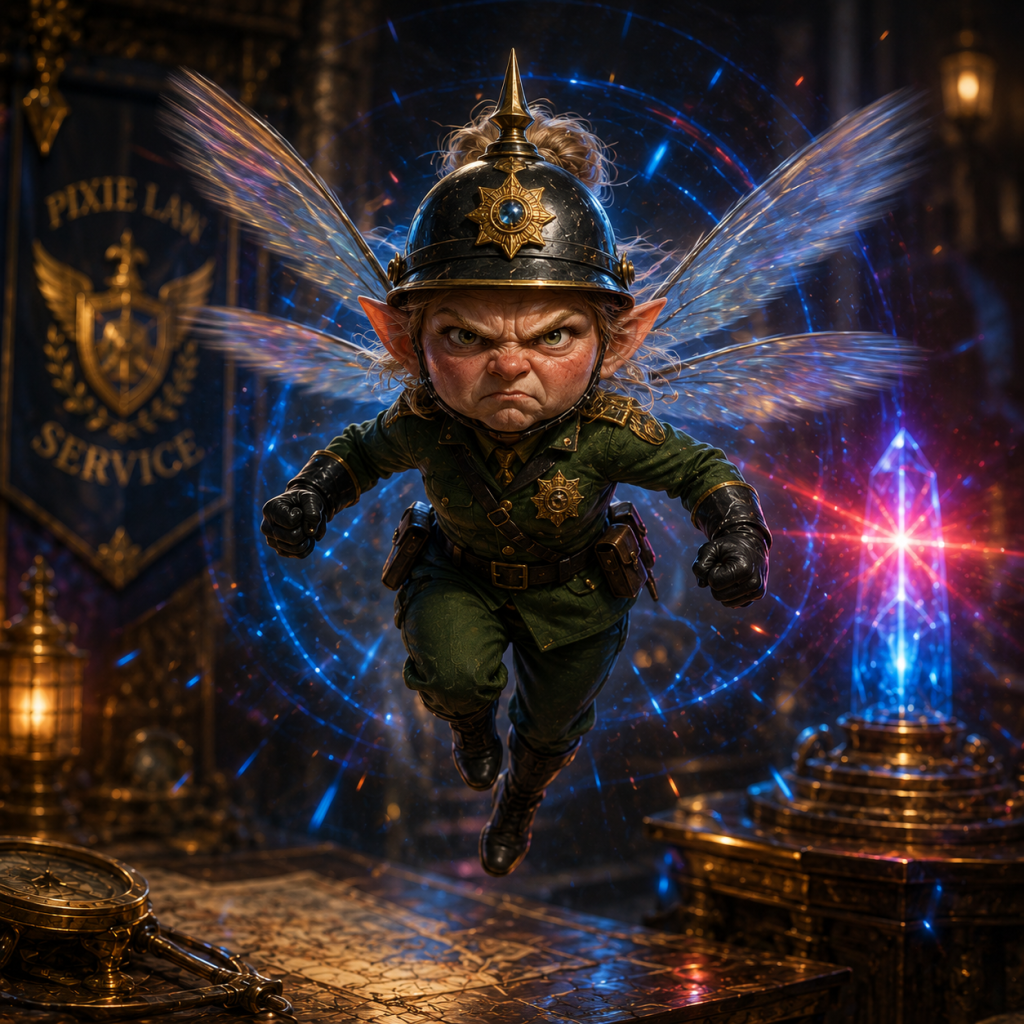 Officer Glocke, a character from A Wonderful Week for a Quest