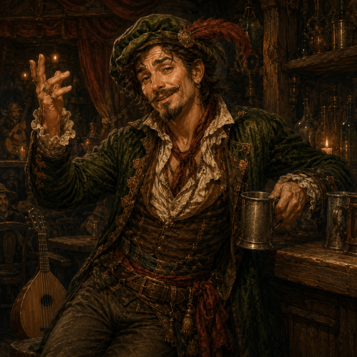 Phillip, a flamboyant actor and wandering performer in The Refried Trilogy