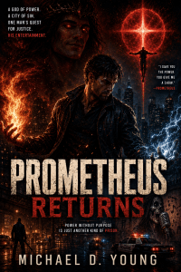 Prometheus Returns by Michael D. Young — preliminary mockup cover