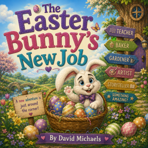 The Easter Bunny's New Job picture book cover by David Michaels.